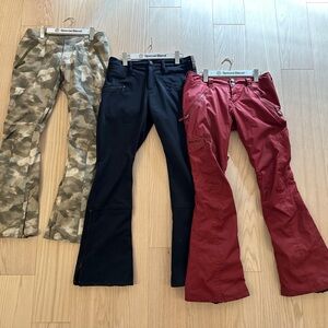 Set of 3 Burton Women’s Snowboarding Pants (SOLD)